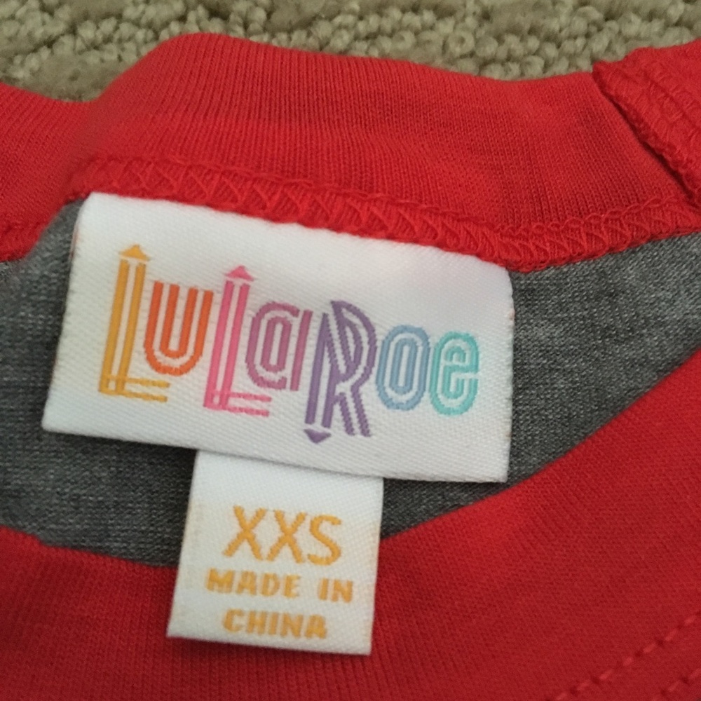LulaRoe baseball tee - Picture 2 of 3